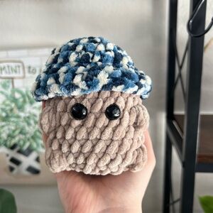 Handmade 💙 multicolor mushroom boi plush